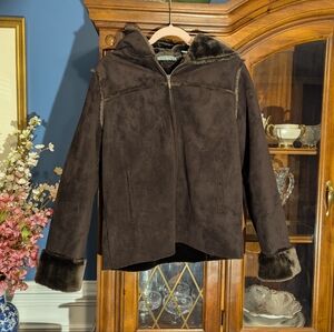 Valerie Stevens Dark Brown Suede Jacket